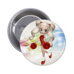 Blond Cheerleader Button