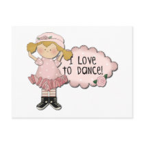Blond  Girl Dancer Tshirts and Gifts postcards