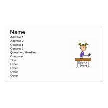 Blond Girl Gymnast on Balance Beam Business Card Templates