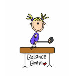 Blond Girl Gymnast on Beam Tshirts and Gifts
