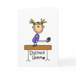 Blond Girl Gymnast on Beam Tshirts and Gifts Cards