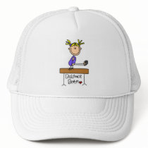 Blond Girl Gymnast on Beam Tshirts and Gifts Hat