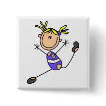 Blond Girl Gymnast Tshirts and Gifts Pins