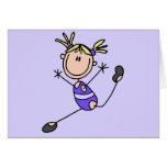 Blond Girl Gymnast Tshirts and Gifts Greeting Card