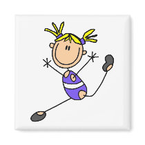 Blond Girl Gymnast Tshirts and Gifts Refrigerator Magnets