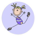 Blond Girl Gymnast Tshirts and Gifts Sticker
