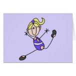 Blond Girl Gymnastics T-shirts and Gifts Greeting Card
