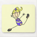 Blond Girl Gymnastics T-shirts and Gifts mousepads