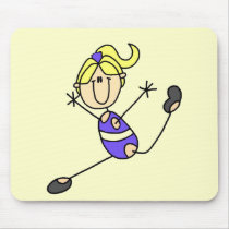 Blond Girl Gymnastics T-shirts and Gifts mousepads