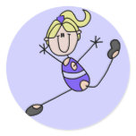 Blond Girl Gymnastics T-shirts and Gifts Stickers