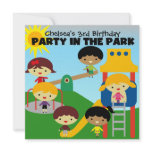 Blond Girl Party in the Park Invite