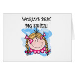 Blond Girl World's Best Big Sister Card