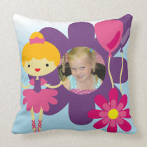 Blond Hair Ballerina Pillow pillows
