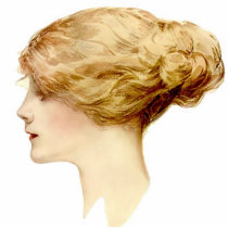 Blond Harrison Fisher Girl  Pin Acrylic Cut Outs