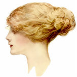 Blond Harrison Fisher Girl  Pin Acrylic Cut Outs
