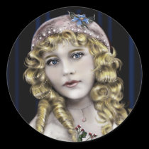 Blond Head  Victorian Girl stickers