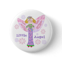Blond Little Angel buttons by girl_stuff Blond Little Angel buttons