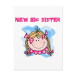 Blond New Big Sister Tshirts and Gifts Postcard