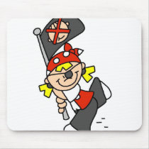 Blond Pirate With Flag mousepads