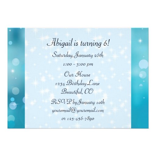 Blond Princess and Unicorn Birthday Invitation