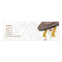 Blond - Skinny Business Card Templates