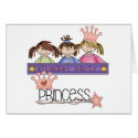 Blond Slumber Party Princess cards
