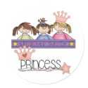 Blond Slumber Party Princess stickers