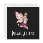 Blond Valentine Fairy - Pink 1 Invitations
