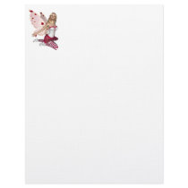 Blond Valentine Fairy - Pink 1 Personalized Letterhead