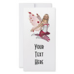Blond Valentine Fairy - Pink 1 Custom Photo Card