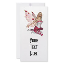 Blond Valentine Fairy - Pink 1 Custom Photo Card