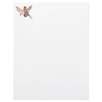 Blond Valentine Fairy - Pink 2 Custom Letterhead