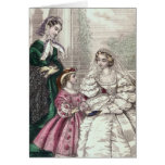 Blond Victorian Bride Card for Weddings, Showers