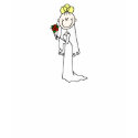 Blond With Roses Bride Shirt by stick_figures Blond With Roses Bride Shirt