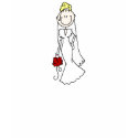 Blond With Veil Stick Figure Shirt by stick_figures Blond With Veil Stick Figure Shirt