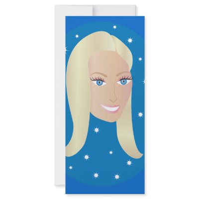 Blond Woman.ai Full Color Rack Card by BasheeraDesigns