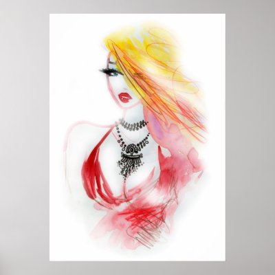 Blond Woman Poster by SerenaLouise