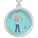 Blonde Archery in Blue Custom Jewelry