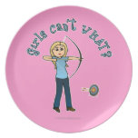 Blonde Archery in Blue Party Plates