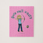Blonde Archery in Blue Puzzles