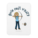 Blonde Archery in Blue Vinyl Magnet