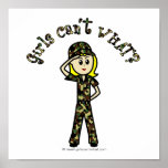 Blonde Army Woman Poster