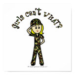 Blonde Army Woman Poster