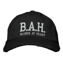 Blonde At Heart Embroidered Hat embroidered hats