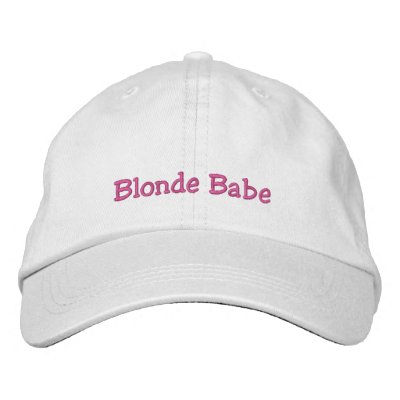 Blonde Babe Cap Embroidered Hat by KELLBELL535