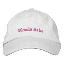 Blonde Babe Cap embroidered hats by KELLBELL535 Blonde Babe Cap embroidered hats