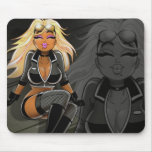 Blonde Biker Babe Mousepad
