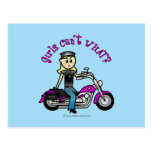 Blonde Biker Post Card