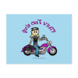 Blonde Biker Post Card