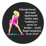 Blonde Bimbo Sticker